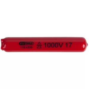 Isolerad pip med klämhätta. 10mm. L=100mm