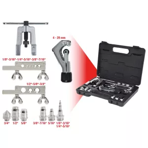 luftkonditionering kylfläns-och hylssats 1/8"-3/4". 10-delar