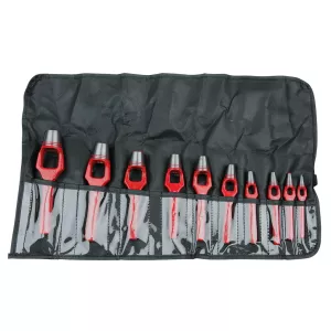 Henkelhåljärn-sats. 10-delar