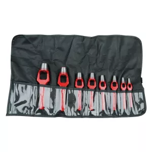 Henkelhåljärn-sats. 8-delar