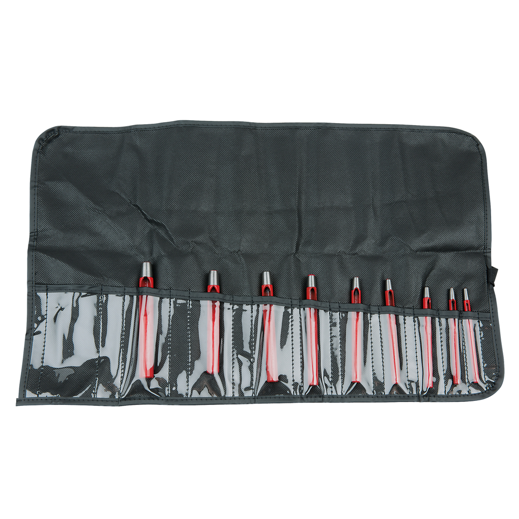 Rundhåljärn-sats. 9-delar