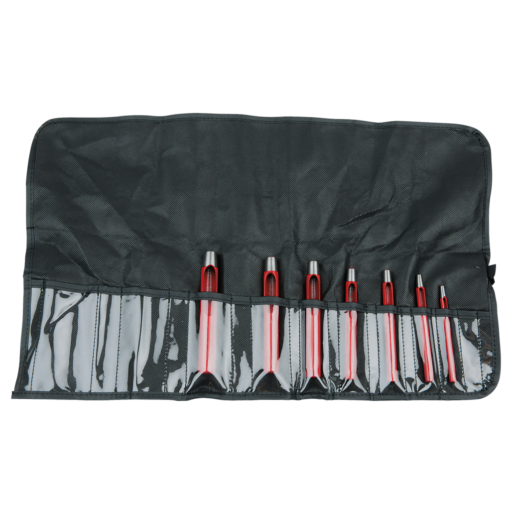 Rundhåljärn-sats. 7-delar