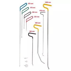 Riktverktyg för små bucklor. 11 delar