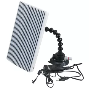 Spegel för att lokalisera små bucklor med lampa