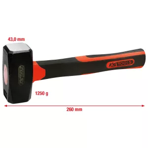 Slägga med handtag i glasfiber. 1250g