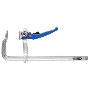 snabbspännande skruvtving i helstål 120x1000mm