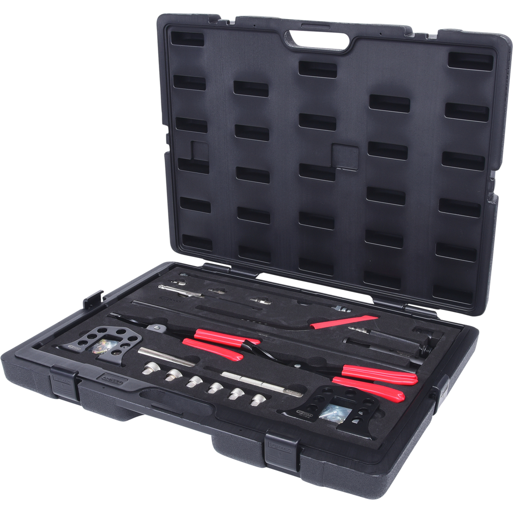 Ventil-monterings-och demonteringsverktygssats. 44-delar