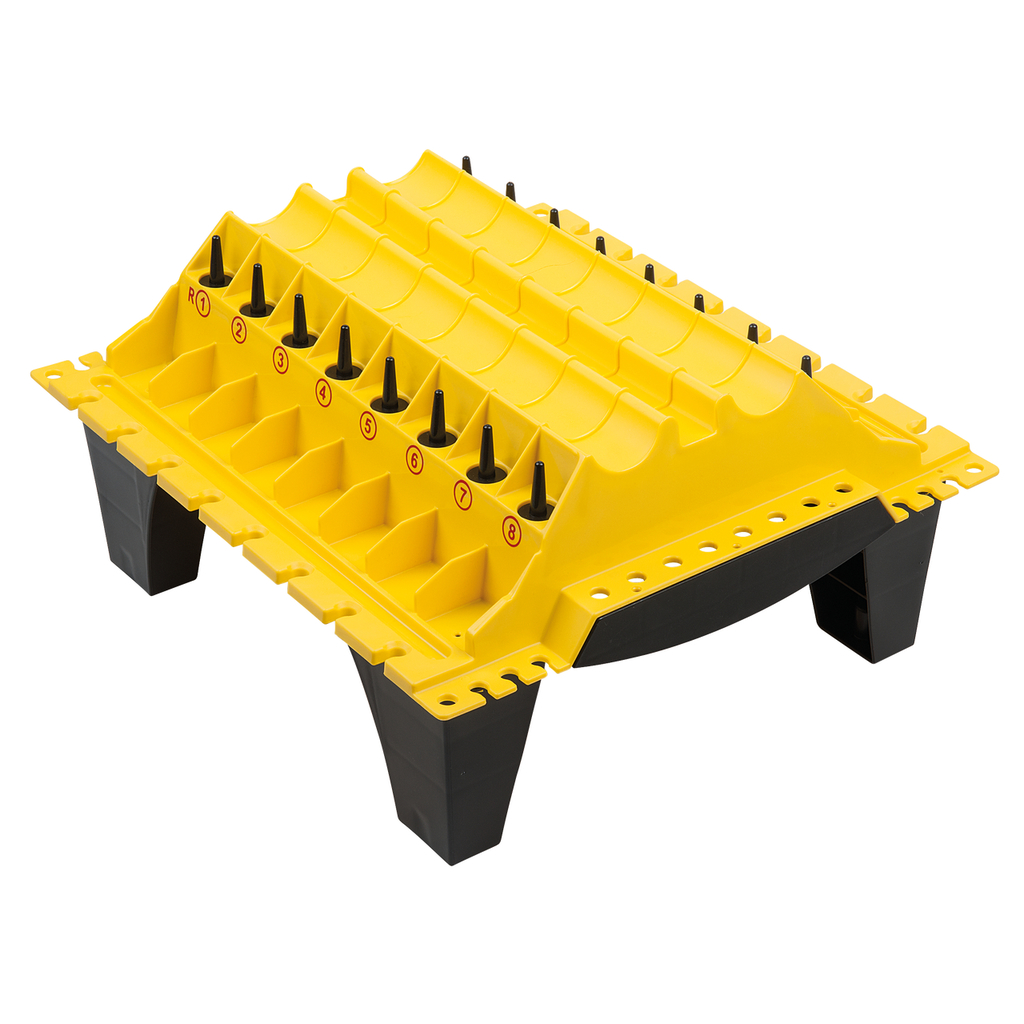 Delförvaring för cylinderhuvudskomponenter