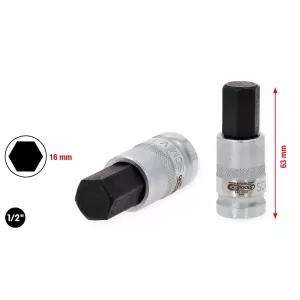 1/2" bitshylsa insex för HV-batteriinfästningar för VAG. 16 mm