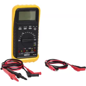 Digital universalmätare inkl. kontrollspetsar och krokodilklämmor