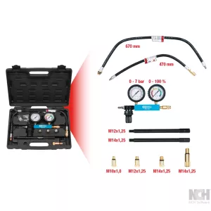 Cylinder-tryckfallstestare. 9-delar