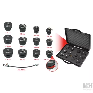 Turboladdare-bajonett-laddningsluft-system-testlåda-sats. 13-delar