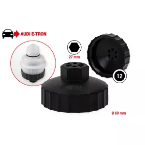 Special-hylsa för demontering av kylarvätskebehållaren för Audi