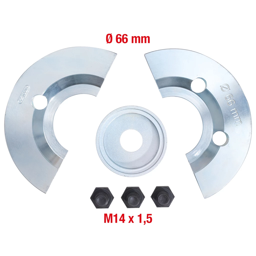 Halvskål-kompletteringssats 6-delar. för Ø 66 mm