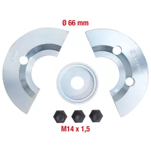 Halvskål-kompletteringssats 6-delar. för Ø 66 mm