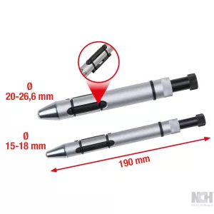 Kopplingscentreringsstans-sats Ø 15.0 - 26.6 mm. 2-delar