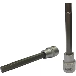 3/8" Bit-hylsa för insex-skruvar på bromsok. 7 mm. 92 mm lång