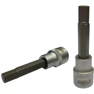 3/8" Bit-hylsa för insex-skruvar på bromsok. 7 mm. 65 mm lång