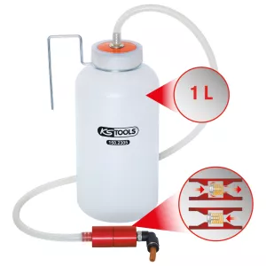 Enmans-bromsluftare med uppsamlingsflaska