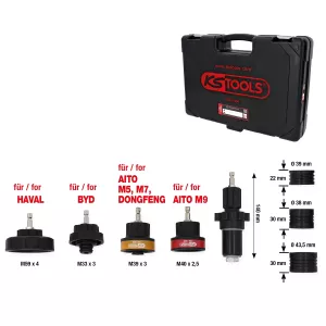 Kylsystem-adapter-sats . 8-delad. för asiatiska fordon