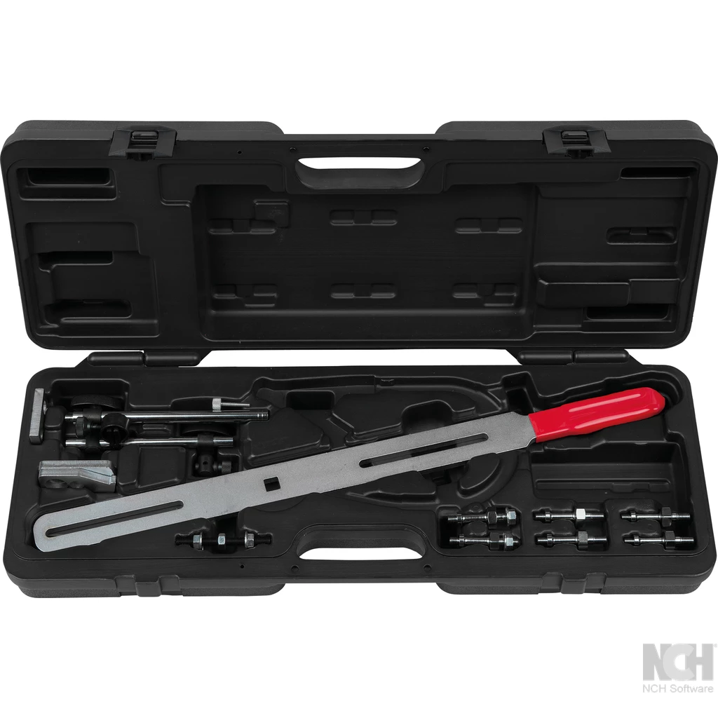 Tvåmassefrihjul testverktyg utan gradskiva eller mätklocka. 15-delar