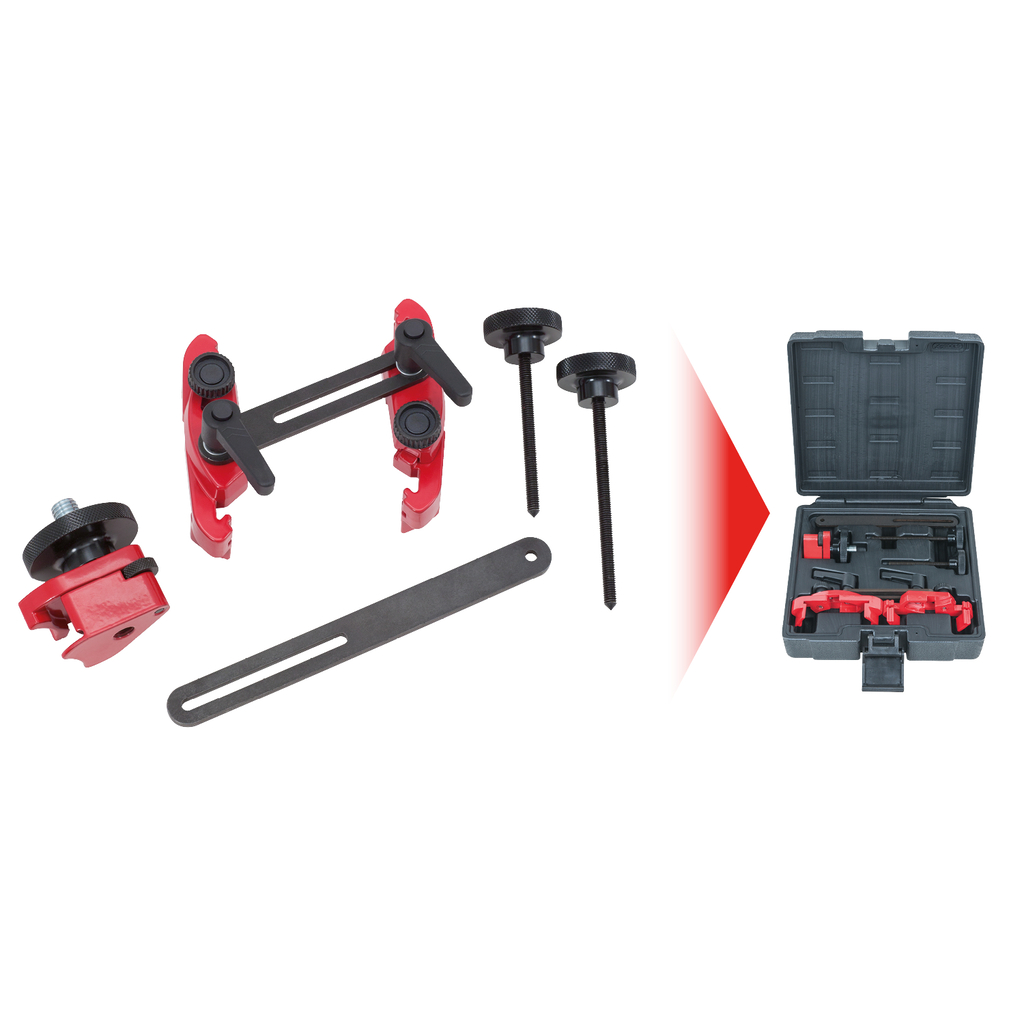 Universal-kamaxel blockeringsanordning. 5-delar