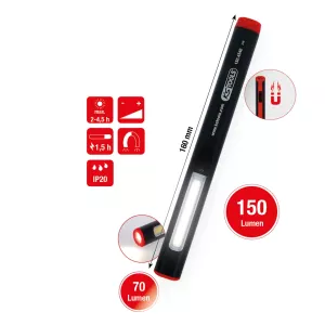 UltimateBEAM LED-stiftlampa i aluminium. litiumjon. 150 lumen