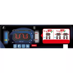 eQi UltimateBEAM laddningsplatta med två laddpunkter