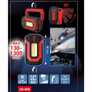 eQi UltimateBEAM mini arbetslampa 1300 lumen