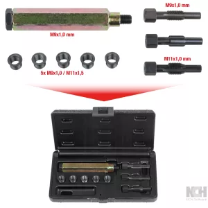 THREADfix reparationssats M9x1 för glödstift. 9-delar