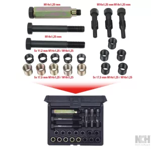 THREADfix reparationssats M14x1.25 f.tändstift. 21-delar