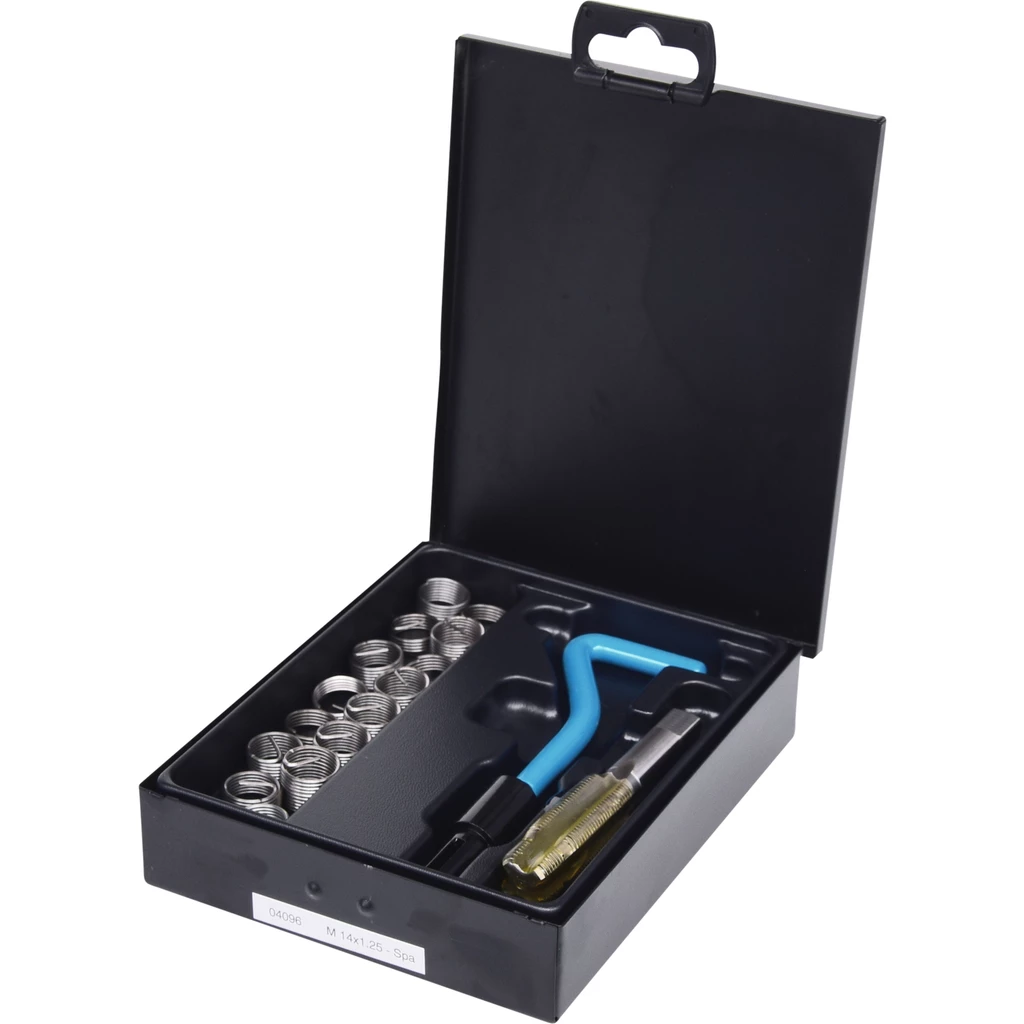 Nirostål gäng-reparation-sats M14x1.25mm. 17-delar