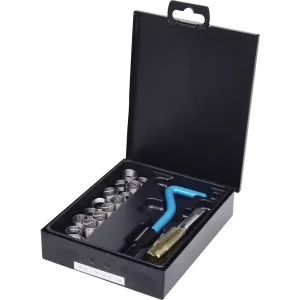 Nirostål gäng-reparation-sats M14x1.25mm. 17-delar