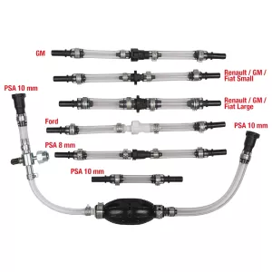 Dieselavluftnings-/förpåfyllnings-sats. 7-delar