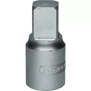 3/8" oljeservice-bit-hylsa för innerfyrkants skruvar. 12 mm