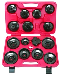 3/8" oljefilternyckelsats. 16-delar