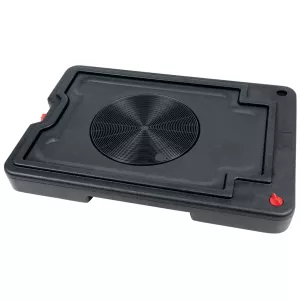 Rörlig uppsamlingstråg 30 liter. extra platt med rullar