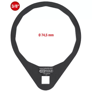 3/8" Oljefilternyckel Ø 74.5 mm / 15 områden