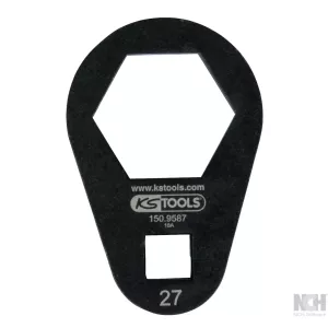 3/8" insticksringnyckel extra platt. 27 mm