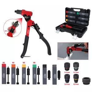 3-i-1 handnittångssats. vridbar.12 delar