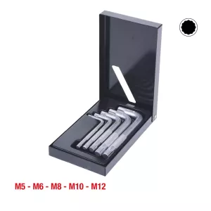 XZN vinkelstiftnyckelsats. kort. 5-delar