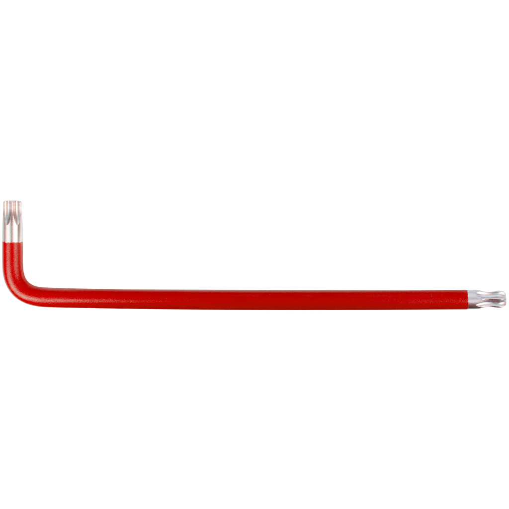 Torx-vinkelstiftsnyckel med kulhuvud. XL. T50. röd