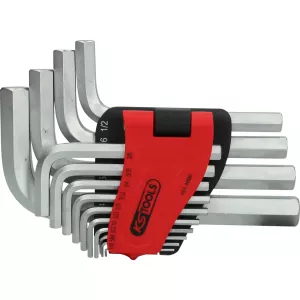 Insex-vinkelstiftnyckelsats i hopfällbar hållare. 14-delar. 1/16"-3/4"