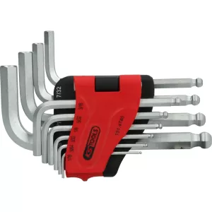 Sats vinkelstiftnyckel med insexkant. 10 delar. kort 1/16"-3/8"