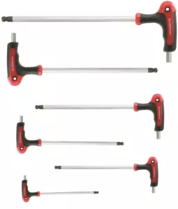 T-grepp insex-kulhuvudnyckelsats 8-delar