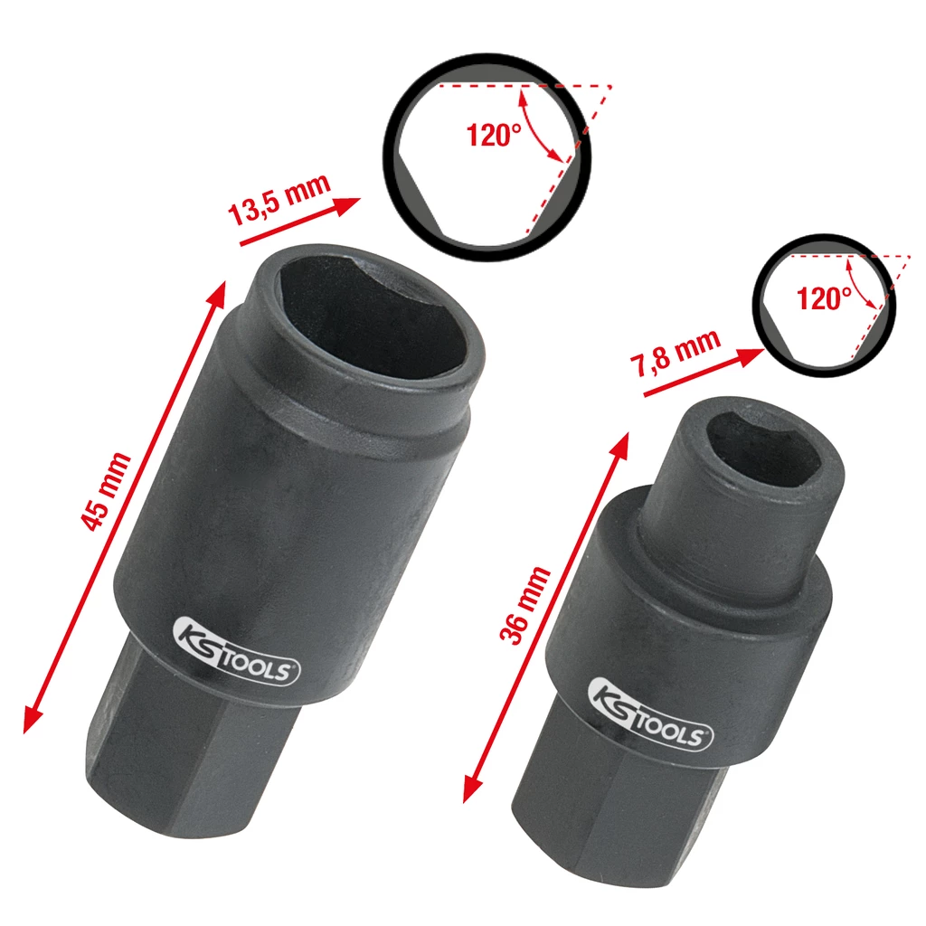 Bosch-insprutningspump-hyls-sats. 2-delar