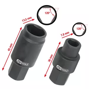 Bosch-insprutningspump-hyls-sats. 2-delar