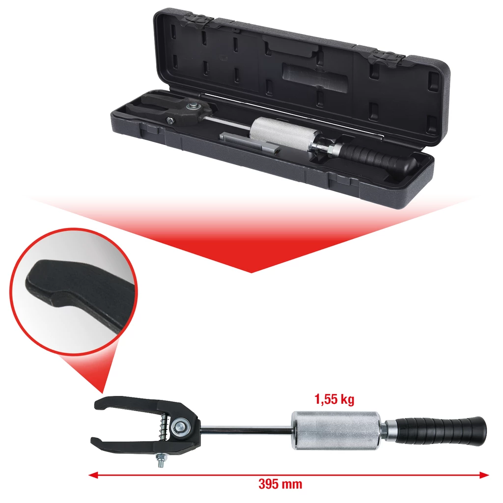Universalt Injektor-utdragareverktyg. 1.55 kg slagvikt