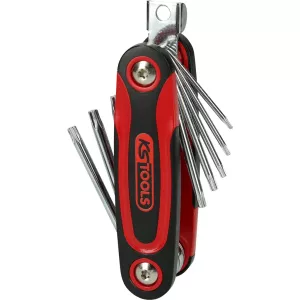 Torx vinkelstiftnyckel-klaffhållare. 8-delar