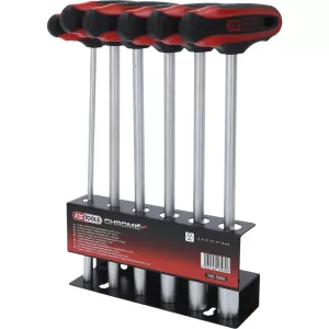 T-grepp hylsskruvmejsel. 6-delar. 6-14mm